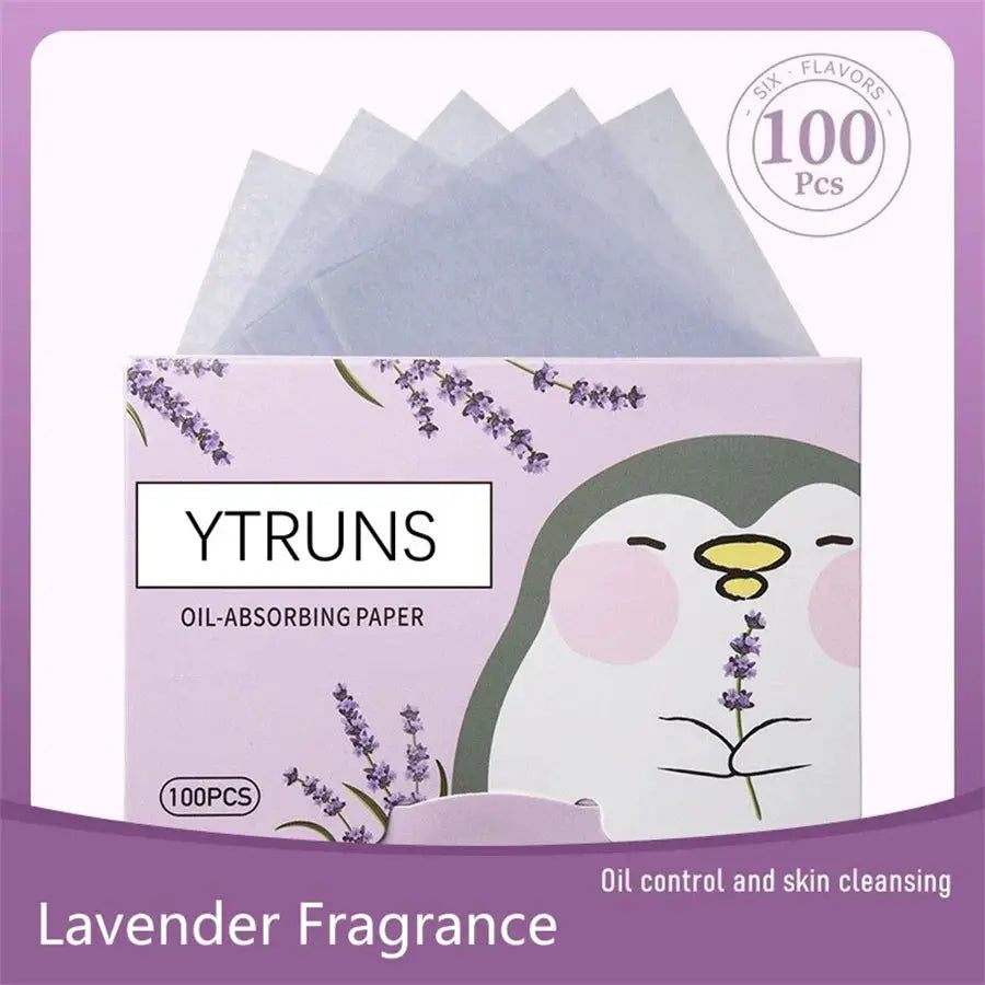 Fragrance Oil Absorbing Blotting Papers 100 Count Gardenia Chamomile Lavender Rose Bamboo Charcoal For Men And Women