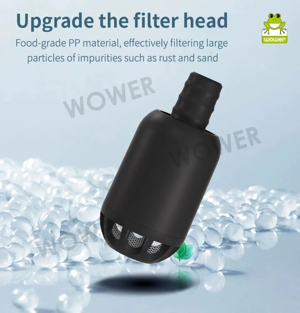 WOWER portable handheld bidet sprayer with 2m hose, black, Simples Market