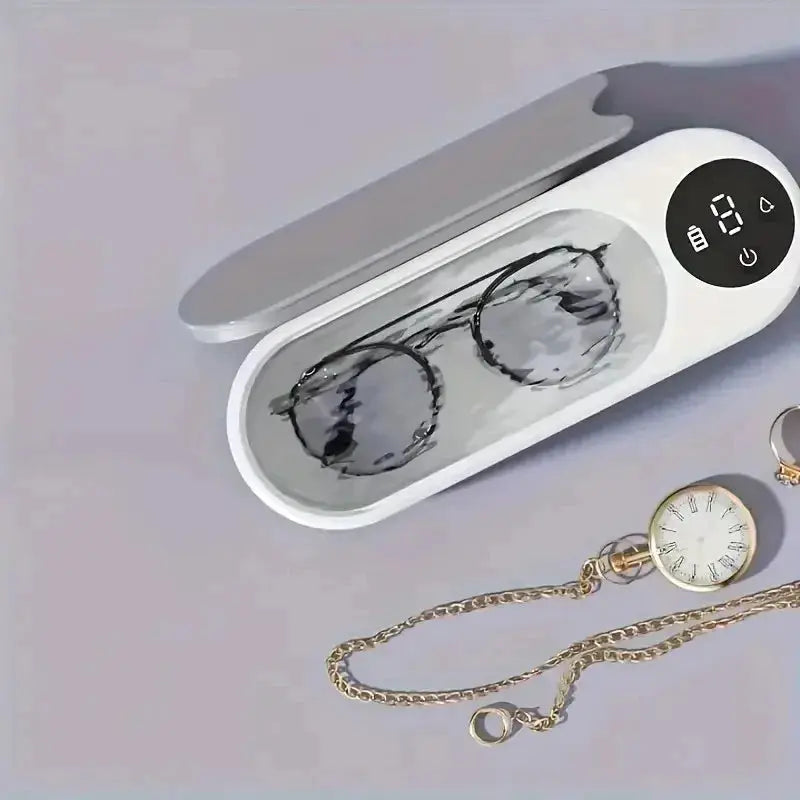High Frequency Glasses Cleaner Wireless Ultrasonic Cleaning Machine For Eyewear Jewelry Accessories