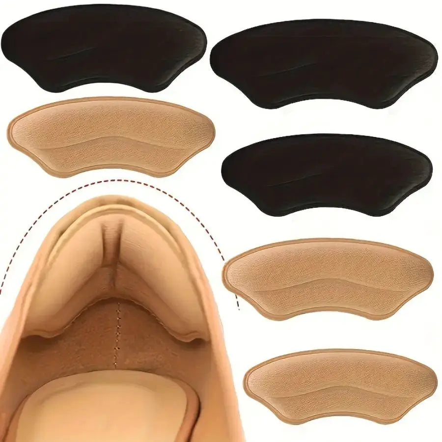 8 Pack Self Adhesive Heel Pads for Big Shoes Memory Foam Heel Protectors Improve Fit and Comfort Prevent Heel Slippage