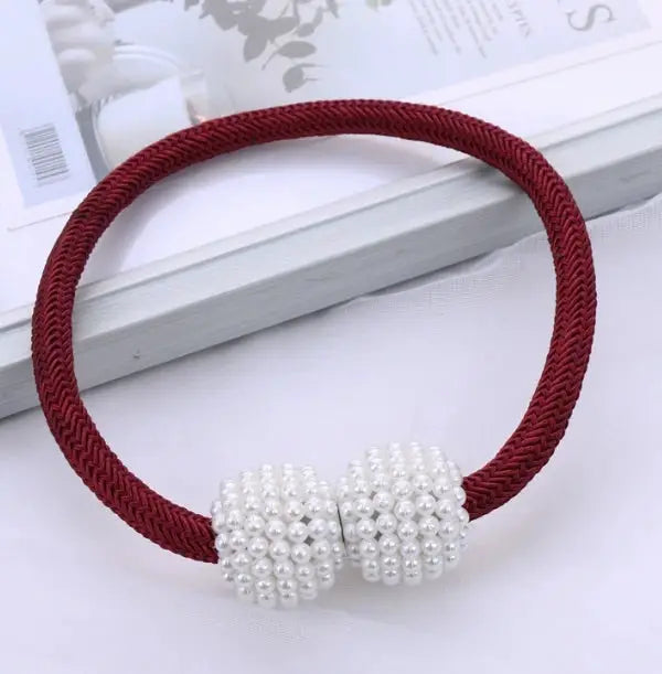 Pearl Magnetic Curtain Clips Tie Back Buckles European Style Curtain Holdbacks No Drill Easy Install