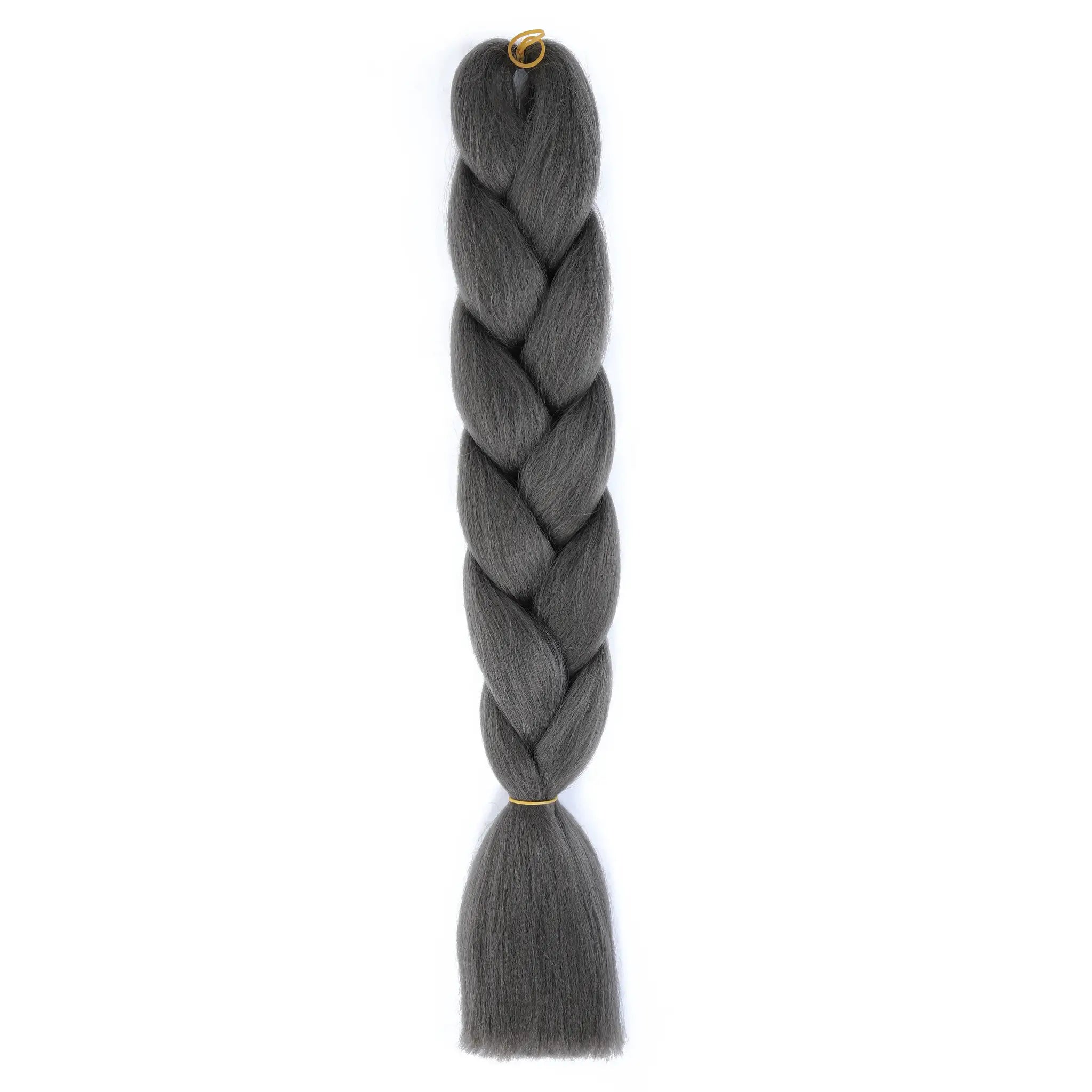 Simples Market 24in jumbo braiding hair extensions, charcoal gray synthetic Afro crochet braid