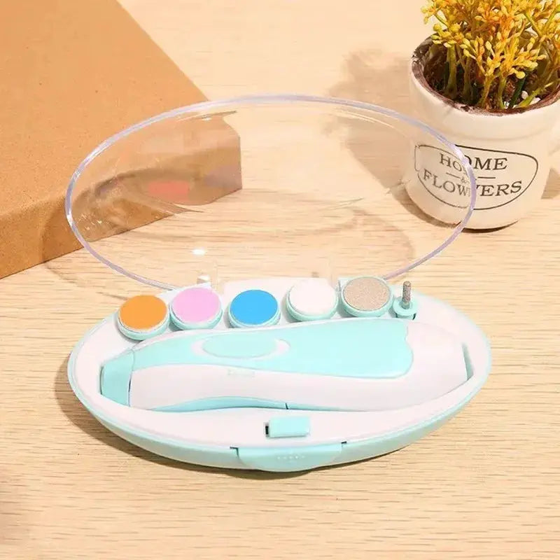 Multifunctional Electric Baby Cutter Trimmer Nail Care Set With Nail File Clippers And Toe Fingernail Tools