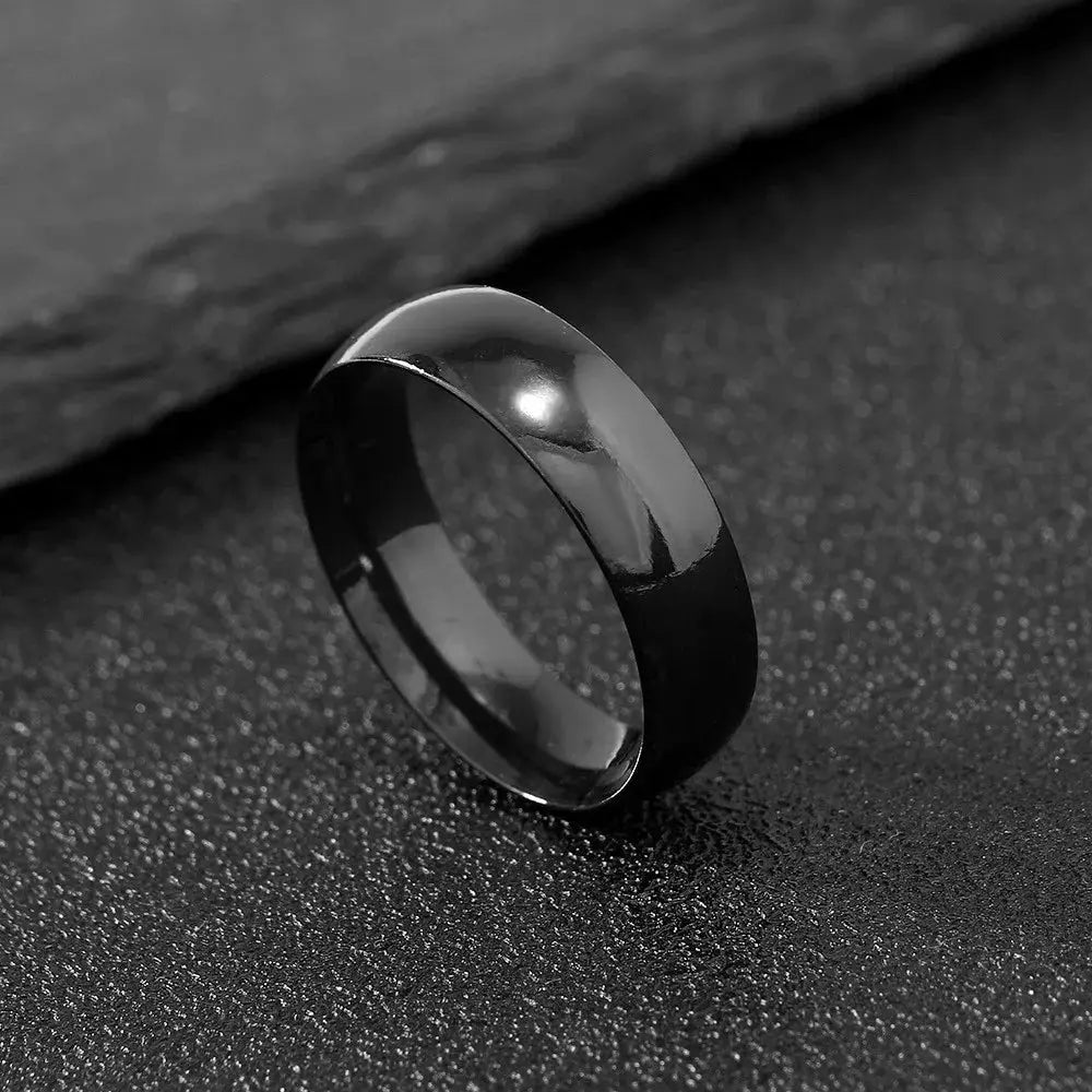 2mm Rose Gold Stainless Steel Ring For Women And Girls Minimalist Fashion Jewelry Gift