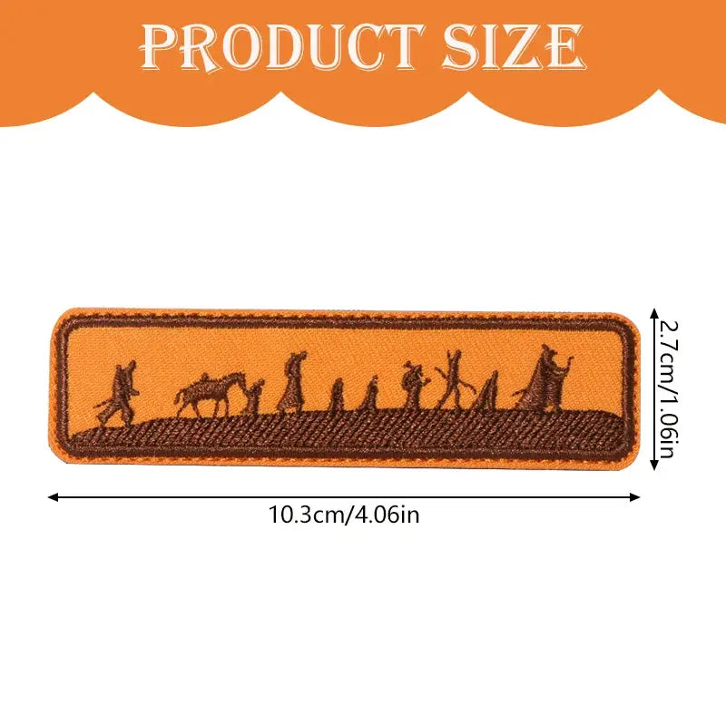 1 Piece Ramadan Embroidered Patch With Hook And Loop Fastener For Clothes Caps Bags DIY Gift Jackets Trucker Hats