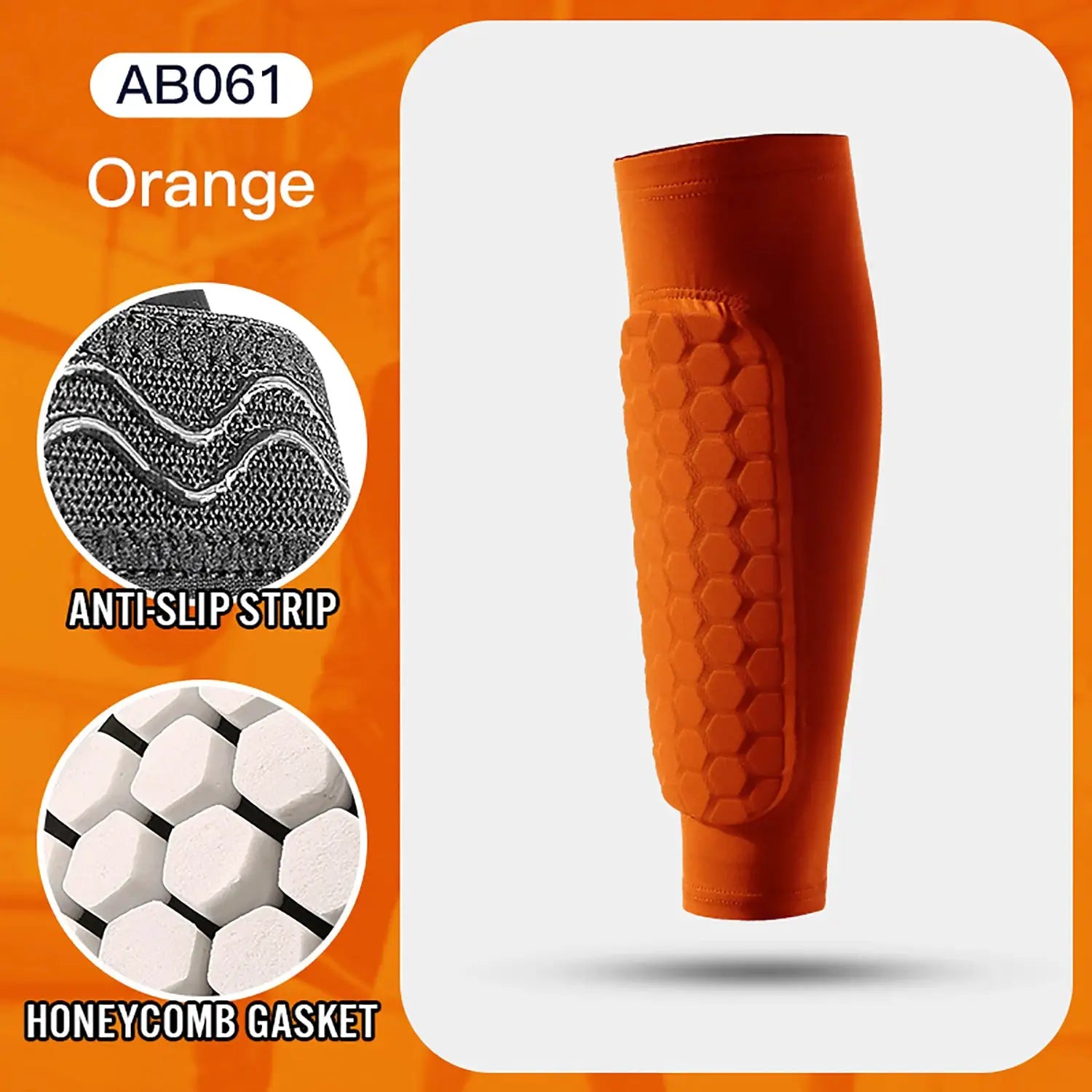 1Pcs Football Shin Guard Socks Sleeves With Foam Padding Calf Compression Sleeve Honeycomb Pads For Soccer Equipment