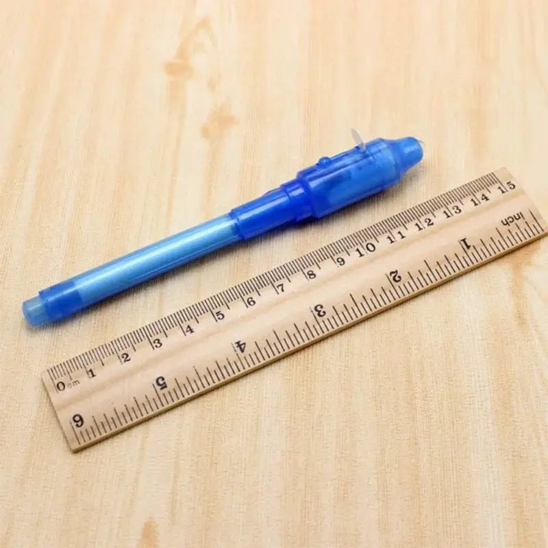 Luminous Light Pen Magic Purple 2 in 1 UV Black Light Drawing Pen with Invisible Ink for Kids Education Toy