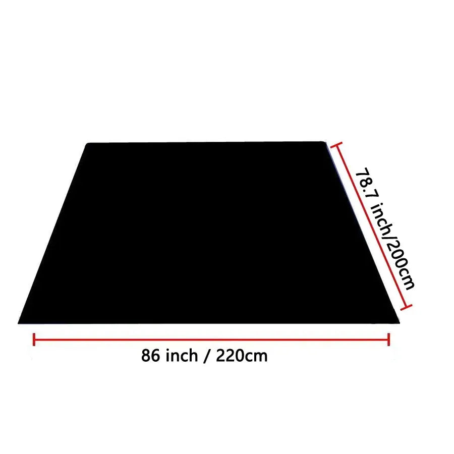 Waterproof sofa cover mat, black PVC vinyl protector, 86x78.7 inches (220x200 cm)