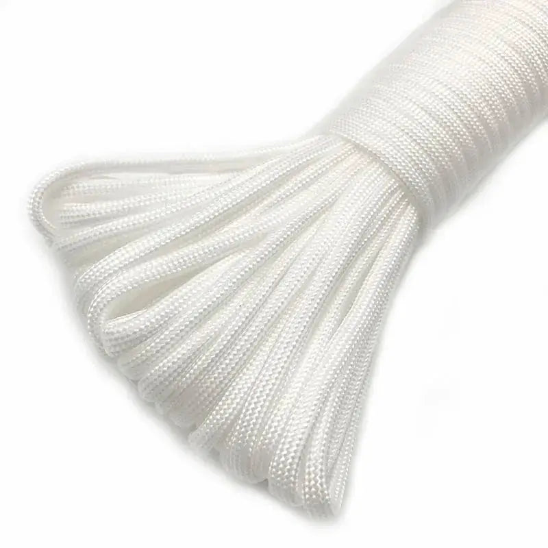 Paracord 550 white 4mm 7-core cord by Simples Market for survival camping and outdoor hiking use