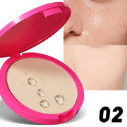 Kafurux Natural Matte Pressed Powder Oil Control Brighten Whitening Foundation Compact Concealer Makeup