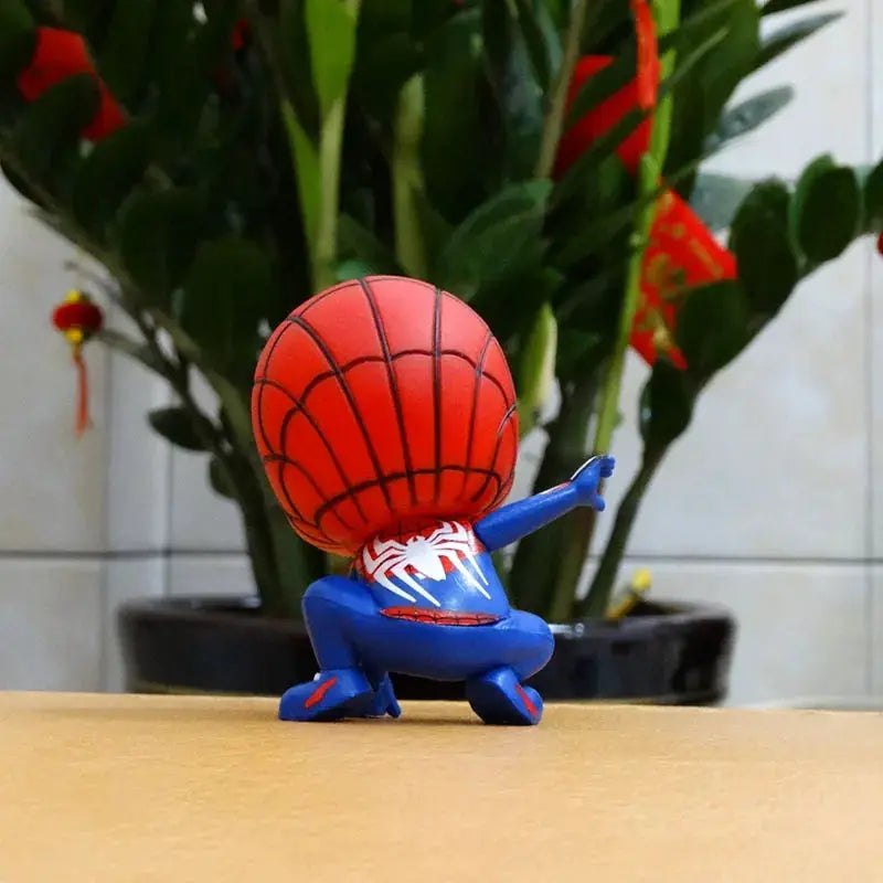 Marvel Spider Man Anime Action Figure PVC Model Toy For Kids Birthday Gift And Cake Decoration