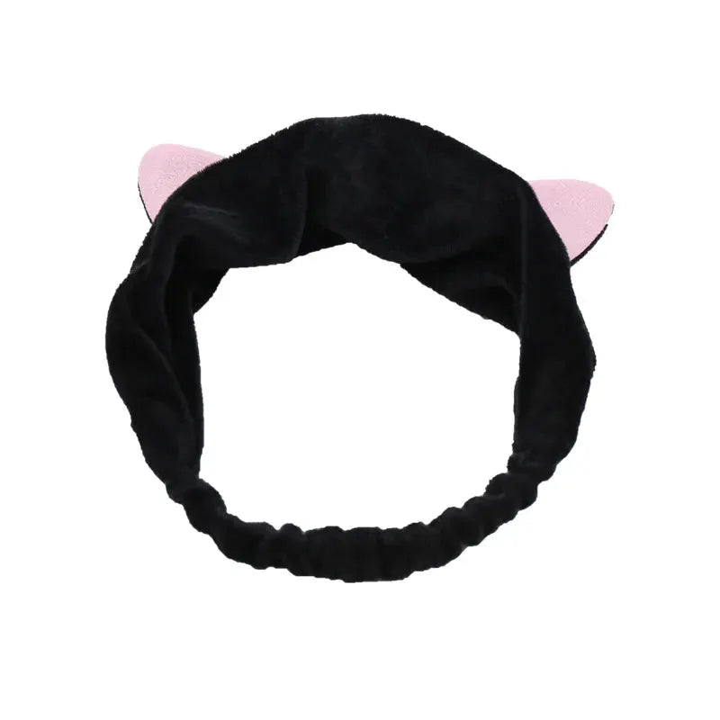 BambooBloom Rabbit Ear Headband Soft Bamboo Fiber With Elastic Strap For Washing And Makeup