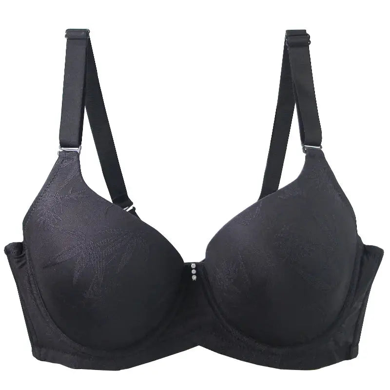 DaiNaFang push-up black lace full-cup bra, adjustable straps, by Simples Market