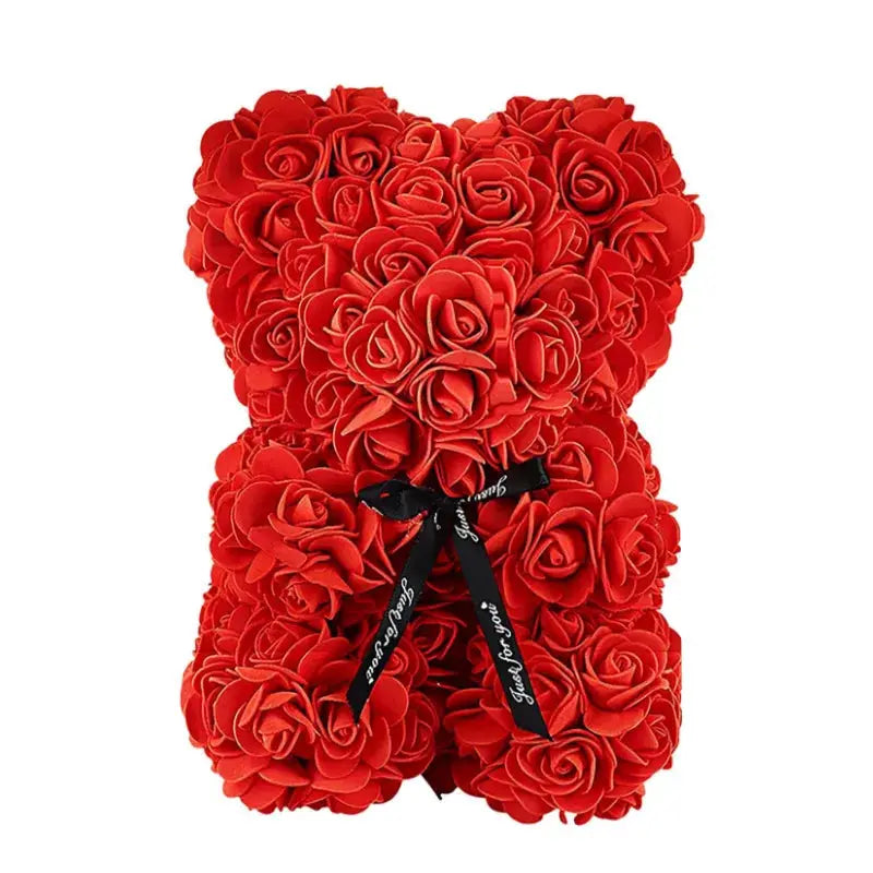 2026 Artificial Flower Eternal Rose Teddy Bear For Mothers Day Valentines Day Anniversary Gift And Decoration