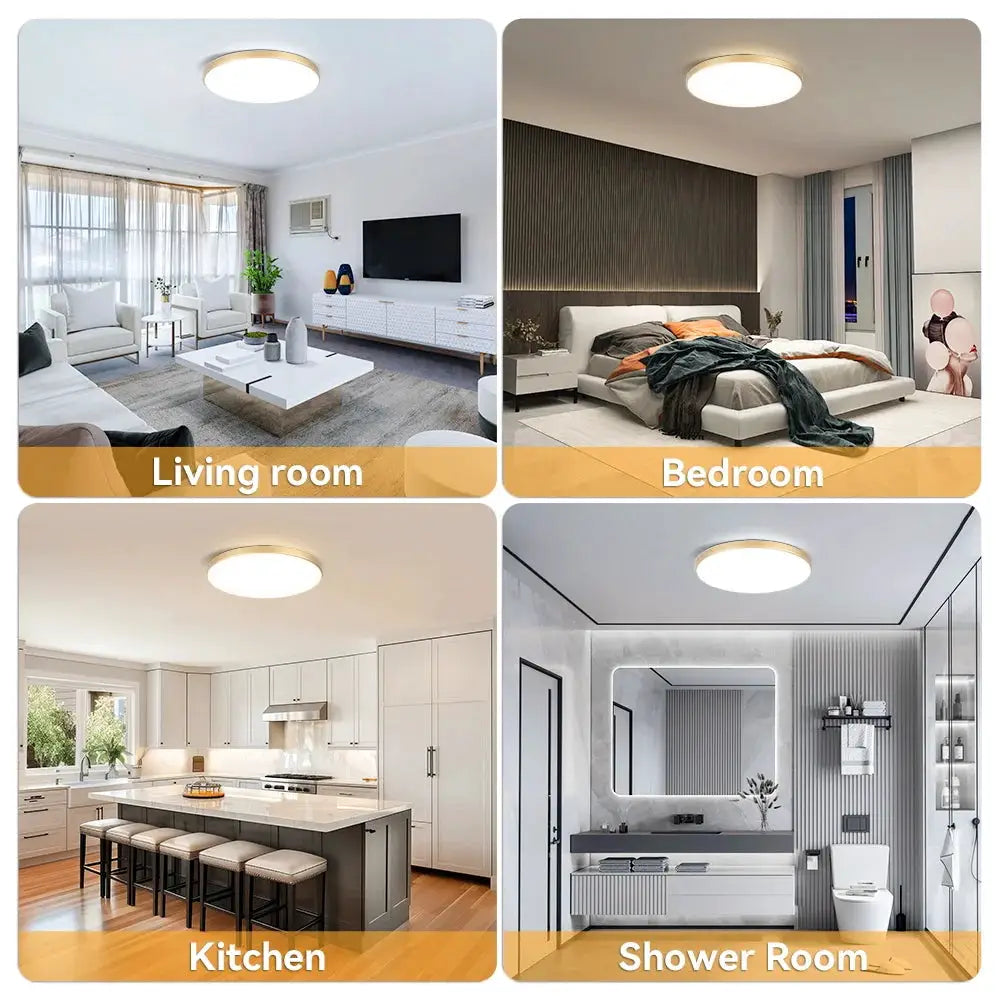 Simples Market LED ultra-thin ceiling lamp, 220V LED panel light, modern chandelier; 4-room set