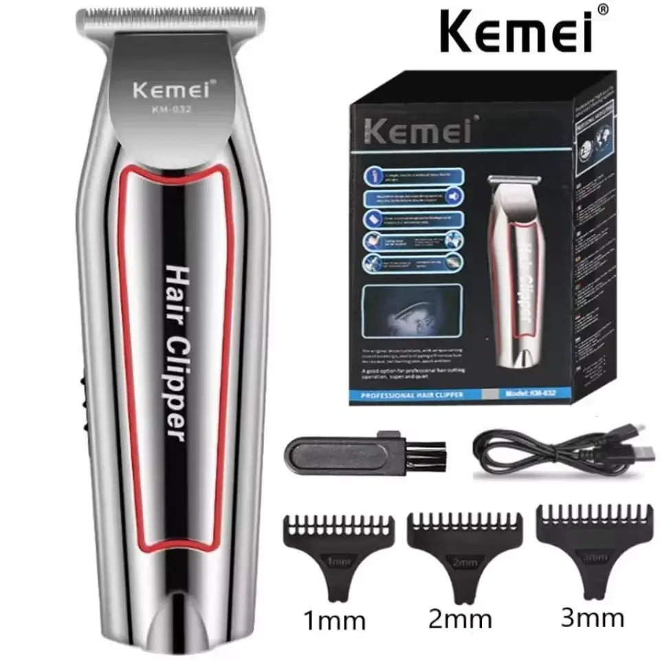 Kemei KM 032 Professional Hair Trimmer With Stainless Steel Blades And Long Lasting Rotary Motor