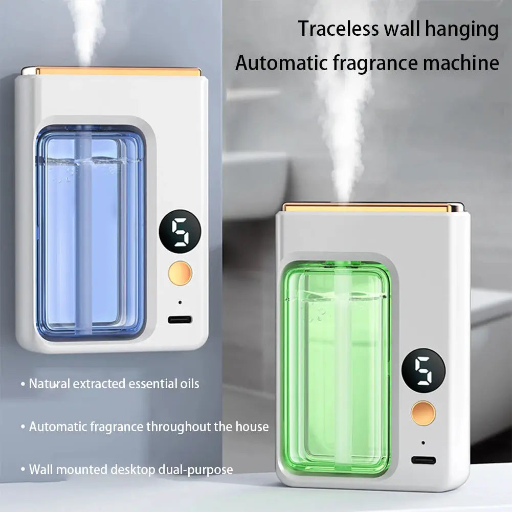 Automatic Diffuser Aromatherapy Car Perfume With Display And Essential Oil Humidifier Jasmine Scent Air Freshener