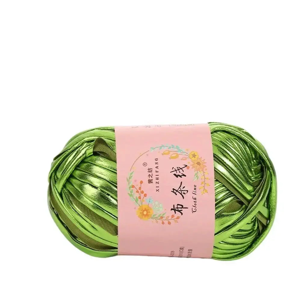 Imitation Leather Crochet Yarn With Magic Color Shine for DIY Sewing and Hand Knitting Ideal for Cushions and Home Decor