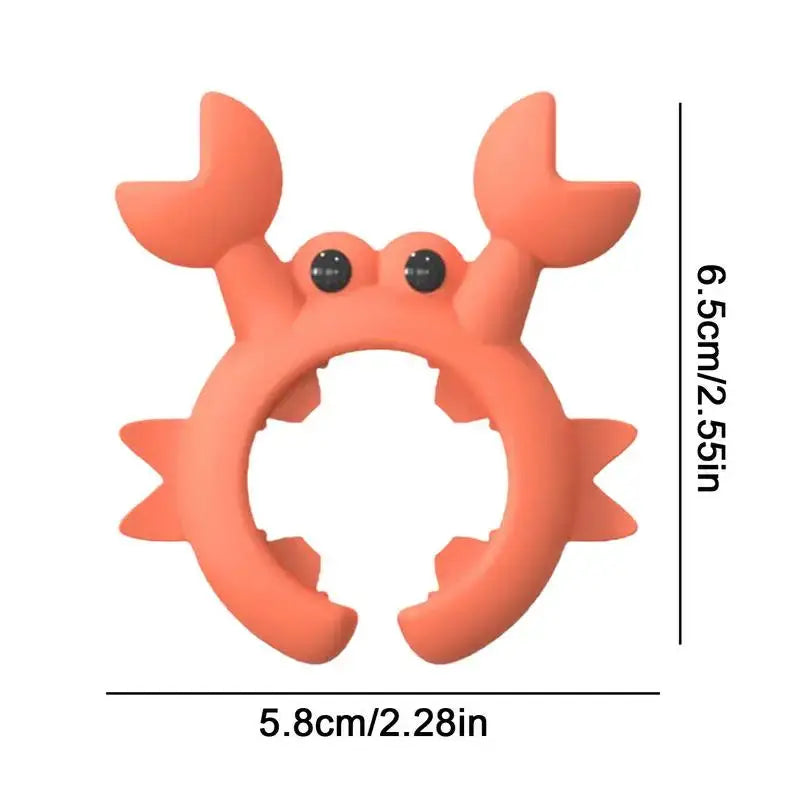 Crab Shaped Silicone Utensil Rest Clip on Countertop Ladle Holder