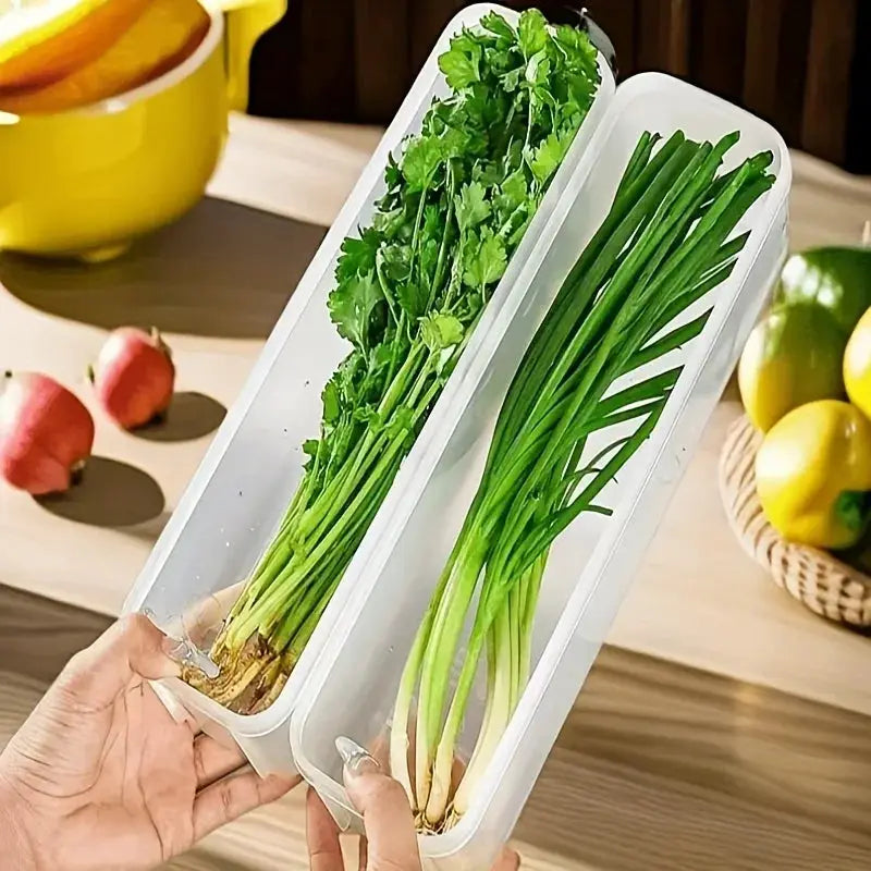 Refrigerator Fresh Keeping Storage Box Transparent Sealed Food Preservation Containers for Kitchen Organization