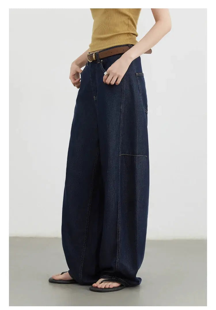 Chic Ven Womens Split High Waist Wide Leg Denim Jeans Spring 2025