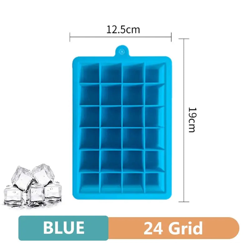 4 6 8 15 Grid Silicone Ice Tray Mold Large Food Grade Ice Cube Tray Square DIY Ice Maker