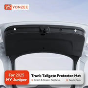 Trunk tailgate protector mat for 2025–2026 Tesla Model Y Juniper, black TPE anti-dirt mat by Yonzee