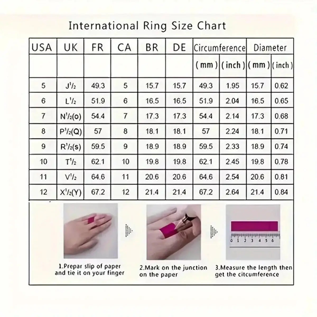 Gold Plated Ring For Women Simple Round Band Engagement Wedding Jewelry Gift