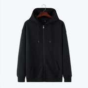 Unisex Zipper Hoodie Fleece Sweatshirt Long Sleeve Hooded Casual Campus Streetwear Sportswear High Quality