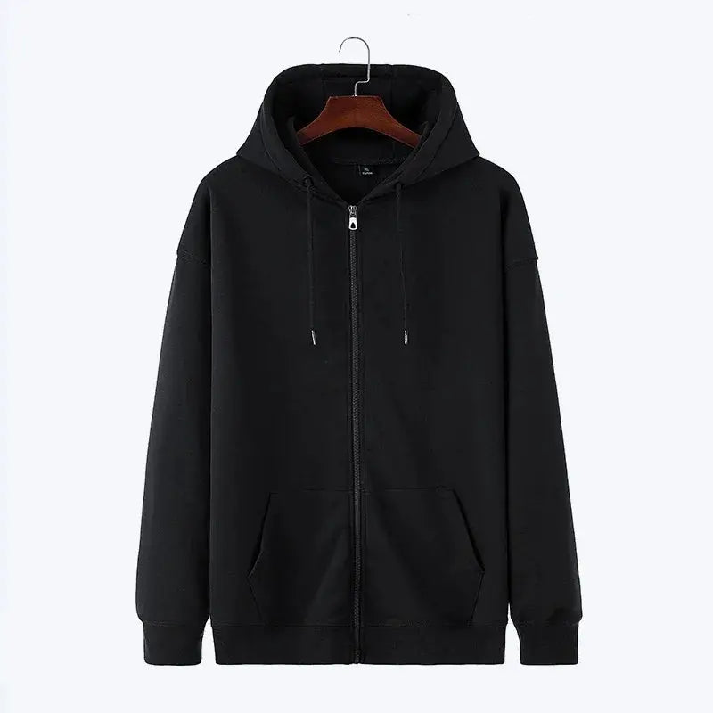 Unisex Zipper Hoodie Fleece Sweatshirt Long Sleeve Hooded Casual Campus Streetwear Sportswear High Quality