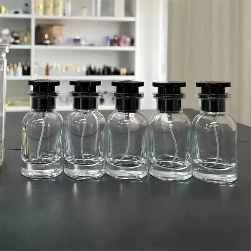 Five 30ml Glass Perfume Spray Bottles Set Portable Travel Empty Containers For Fragrances Colognes And Essential Oils