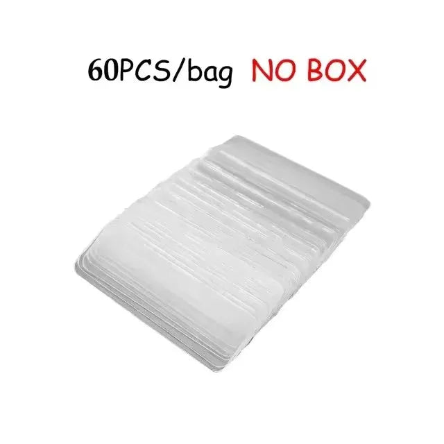 Simples Market reusable clear double-sided adhesive tape sheets, 60 pcs per bag