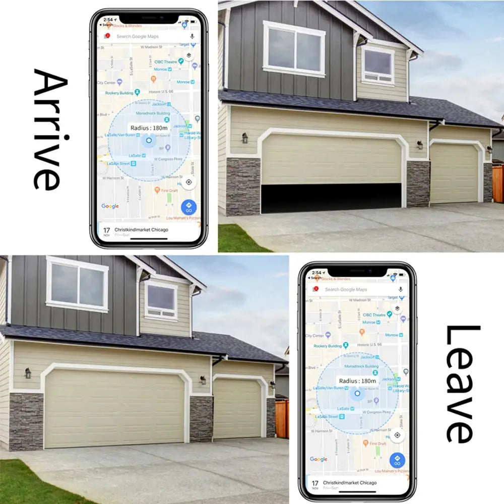 Smart wifi garage door opener by Simples Market; Tuya app control, Alexa and Google Assistant compatible, no hub needed