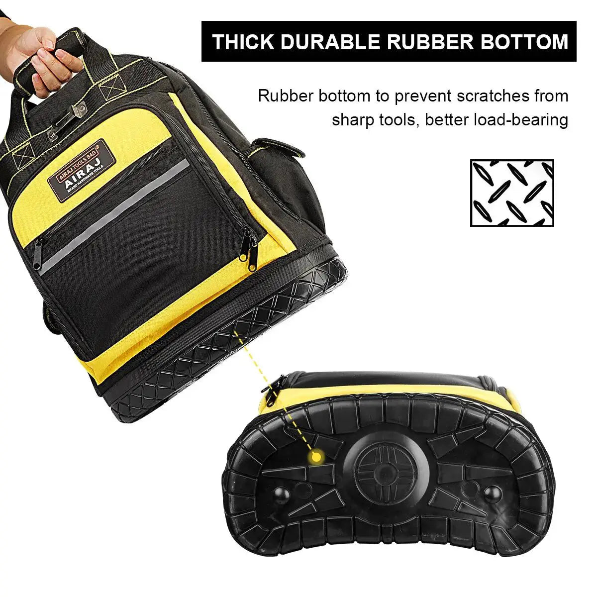 AIRAJ Heavy - Duty Waterproof Tool Backpack - Simples Market