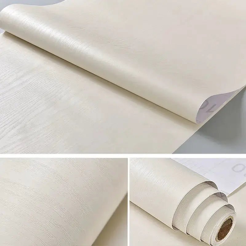 Vinyl Self Adhesive Waterproof Wood Wallpaper Rolls For Walls And Furniture Renovation Film Home Decor PVC - Simples Market