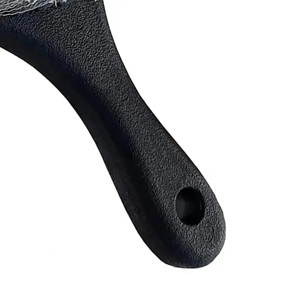 Simples Market car wheel cleaning detail brush with short black textured handle and hanging hole