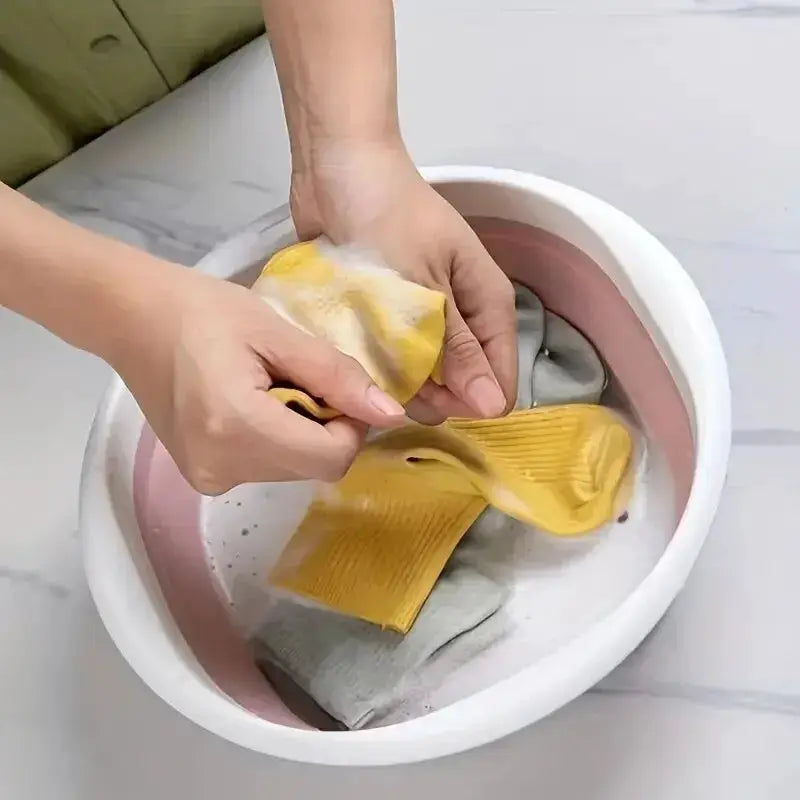 Collapsible Foot Bath Basin For Soaking Feet Thickened Plastic Tub