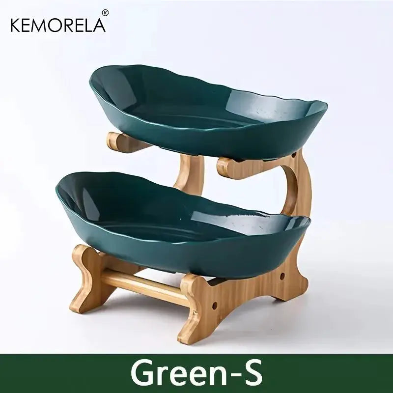 2/3 Layer Fruit Plate Multi Tier Plastic Snack Dish Living Room Modern Dried Fruit Basket Cake Stand Salad Bowl