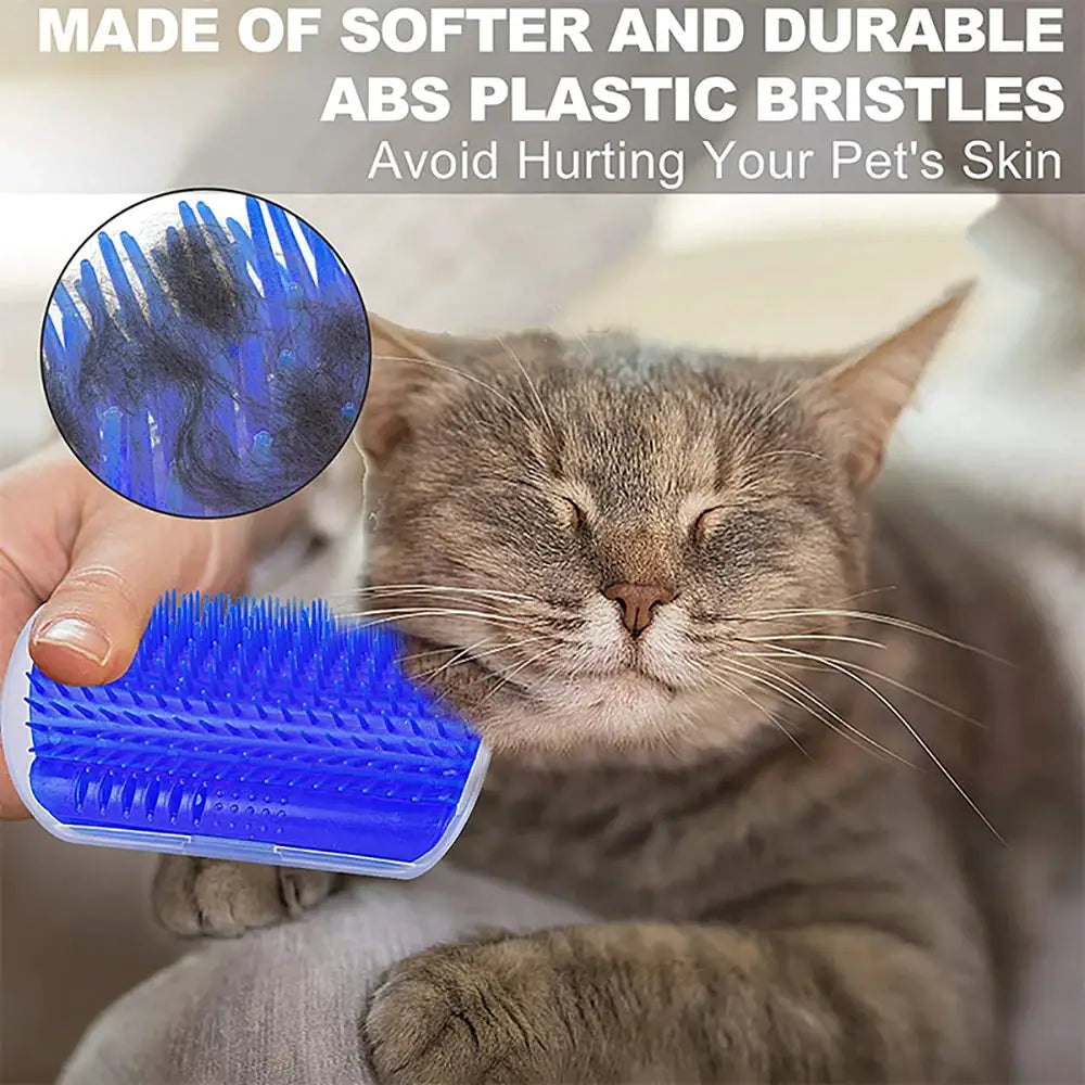 Massage Pet Cat Brush Corner Scraper Hair Removal Comb for Kitten Cat Removable Scratcher Clean Beauty Grooming Tool
