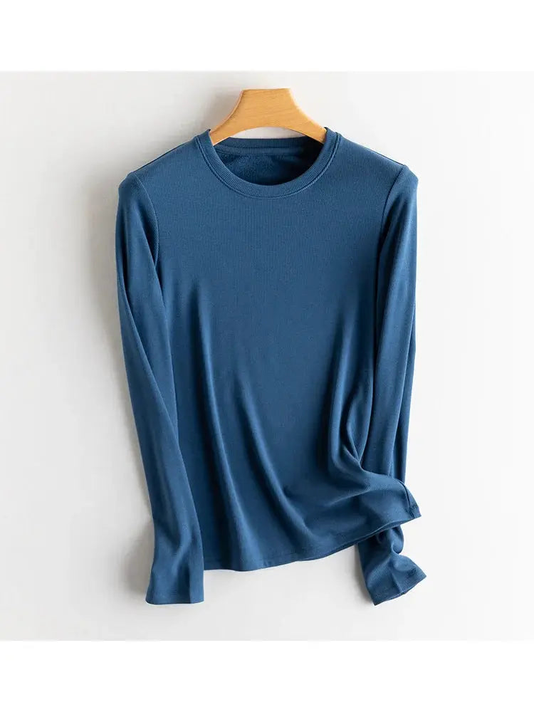 SuyaDream Women Silk Viscose Thermal Base Layer Top With Turtleneck For Warmth And Style