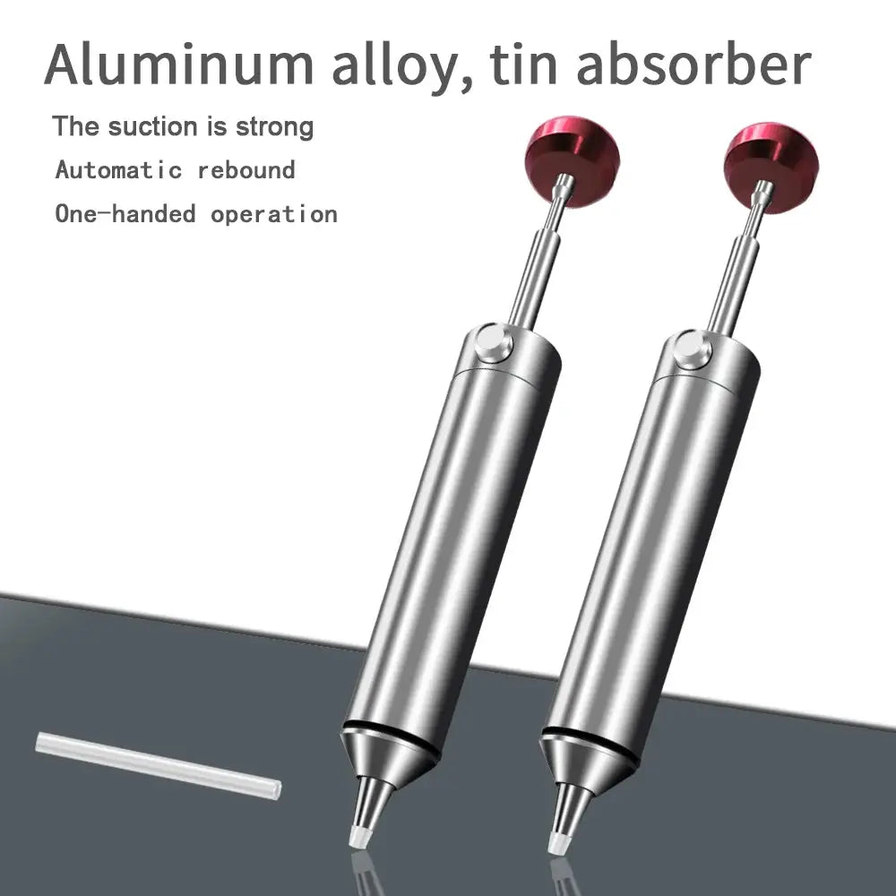 AnsiKi MJF D9 Solder Sucker Desoldering Pump Aluminum Alloy Manual Vacuum Suction Tool for PCB Repair