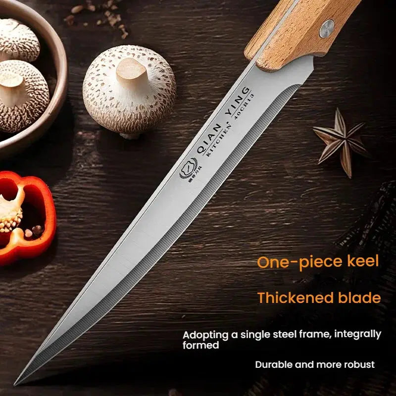 High Manganese Steel Butcher Knife for Boning and Pork Processing, Sheep Slaughtering, and Skinning Animals