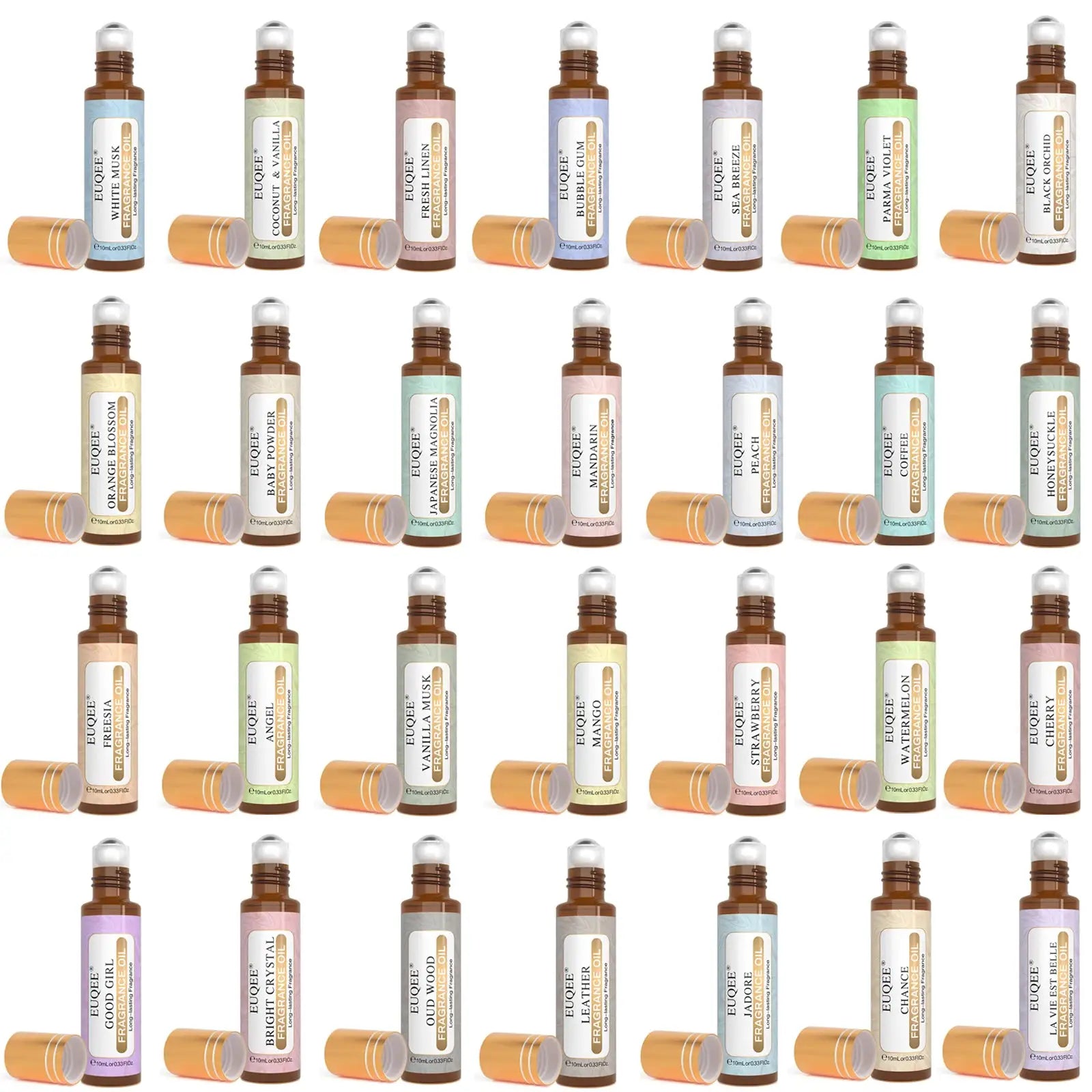 EUQEE 10ml Fragrance Oil Roll On Long Lasting Scent Inspired By La Vie Est Belle CHANCE Jadore For Men And Women