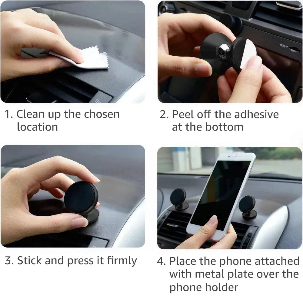 Universal Magnetic Car Phone Holder Dash Mount For iPhone Samsung