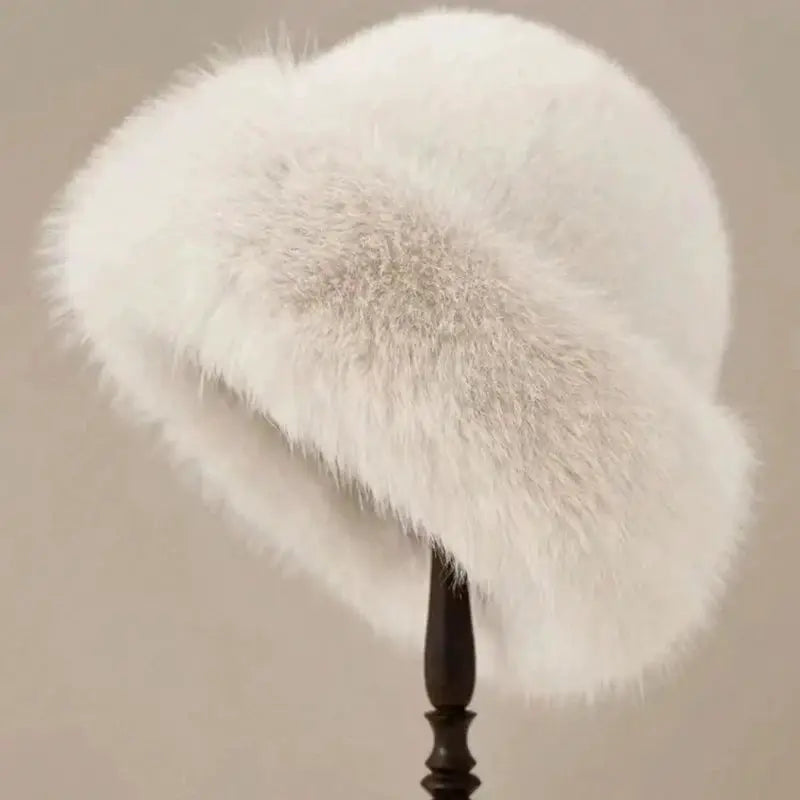 AuroraCo Womens Mongolian Style Furry Hat Korean Inspired Thickened Winter Warmth And Flattering Fit