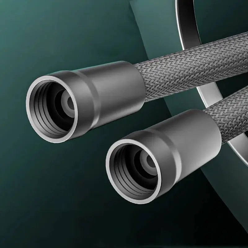 Shower hose with braided stainless steel exterior and dual G1/2 connectors