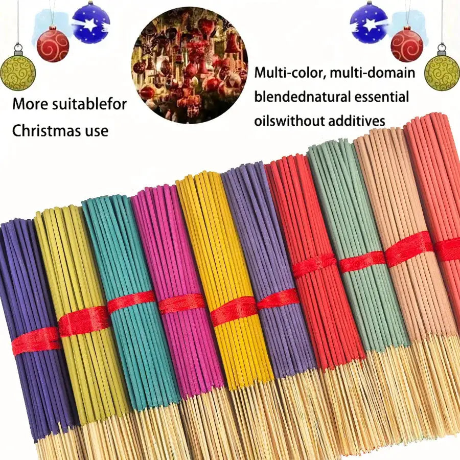 7 Sets Of 20 Incense Sticks Featuring Rose Lavender Sandalwood Jasmine Mint Cherry Blossom Herbal Dragon Bloodwood