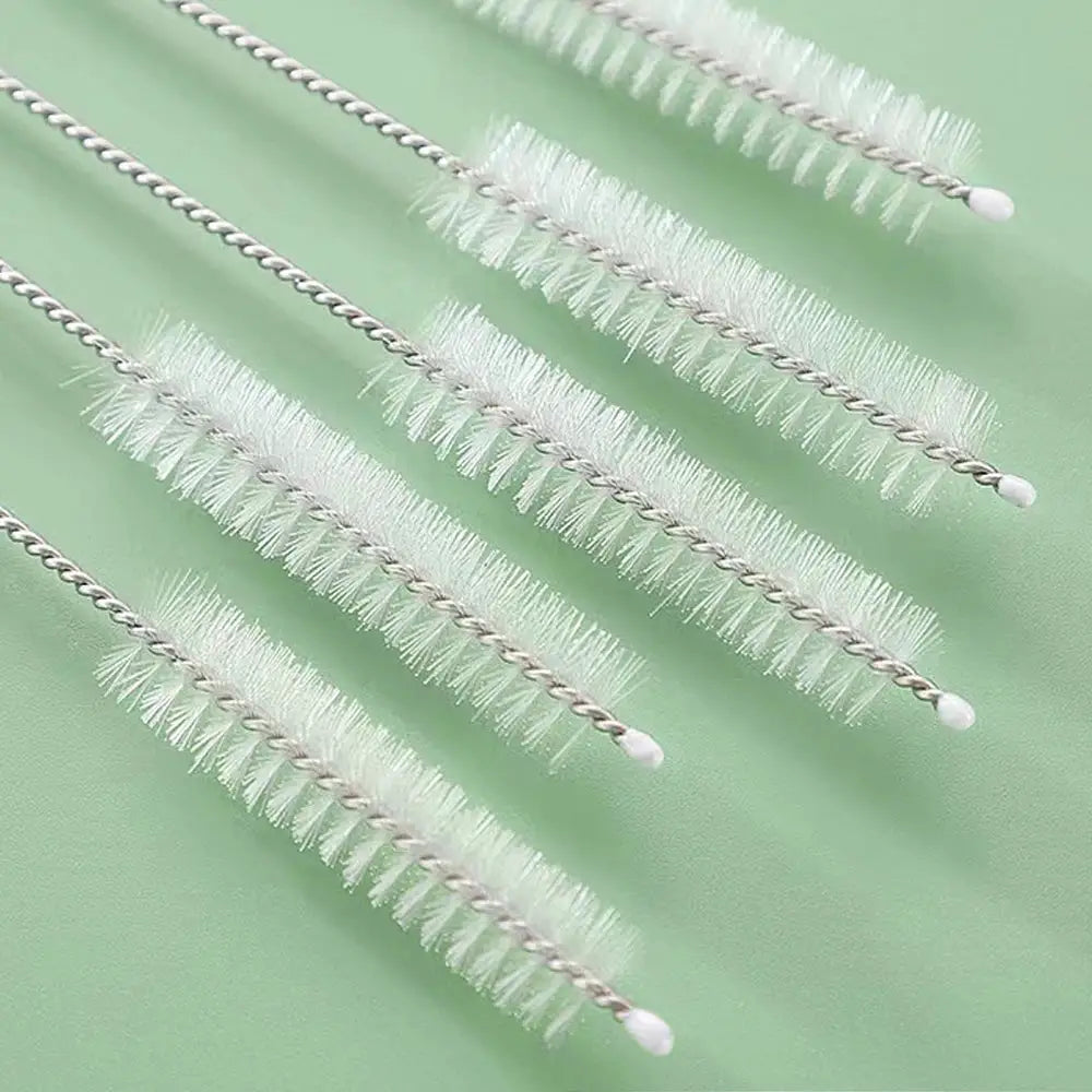 Simples Market drinking straw cleaning brush kit with stainless steel twisted handles and nylon bristles, long brushes