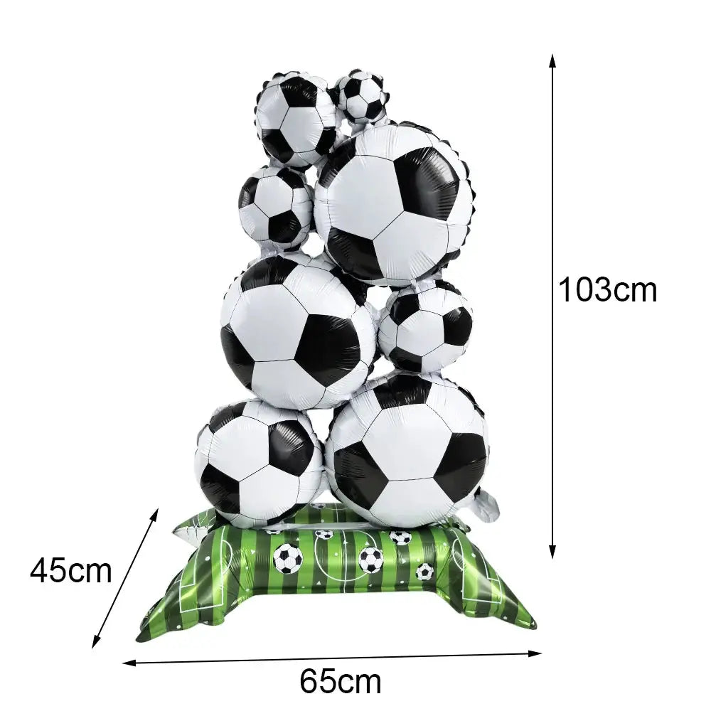 Soccer Theme Disposable Tableware Set Plates Cups Napkins Tablecloth
