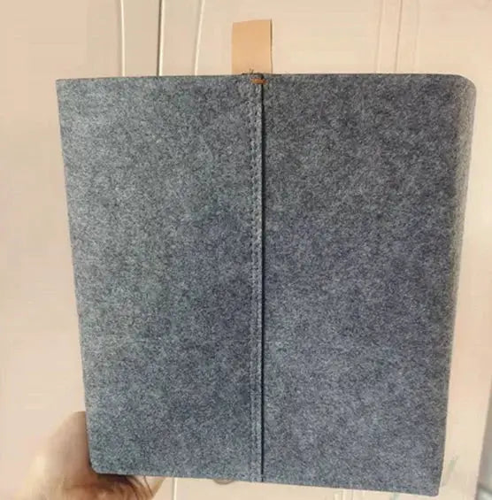 Clothes felt storage basket by Simples Market, blue-gray, for home, bathroom or dorm organization